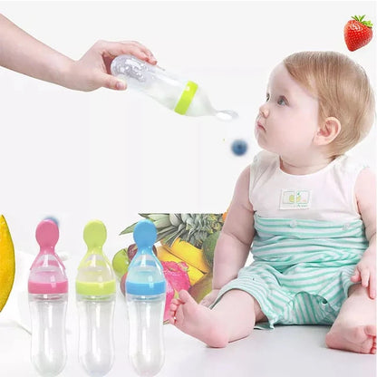 mamadera silicona con cuchara